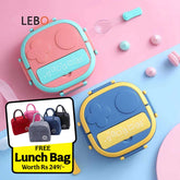 TEDEMEI Lunch Box for Age 1-2yrs (Spill Free)(3 Compartment)